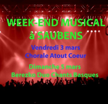 WEEK-END MUSICAL à SAUBENS