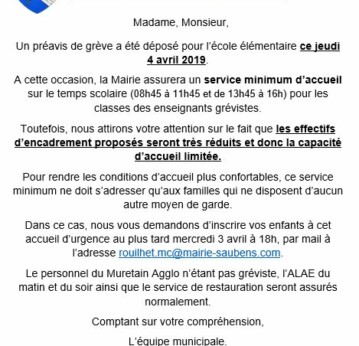INFO GREVE ENSEIGNANTS