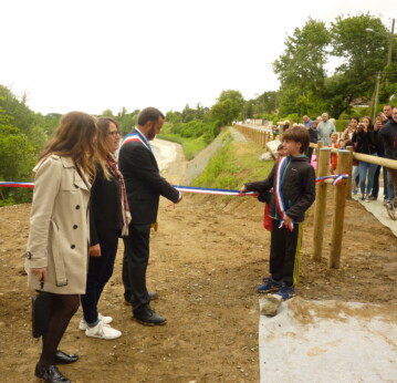 Retour en images sur l'inauguration de la sécurisation de la berge de Garonne