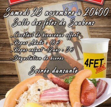 Soirée CHOUCROUTE organisée par les 4FET