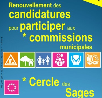 APPEL à CANDIDATURE pour participer aux commissions municipales
