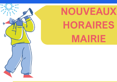 Nouveaux horaires mairie
