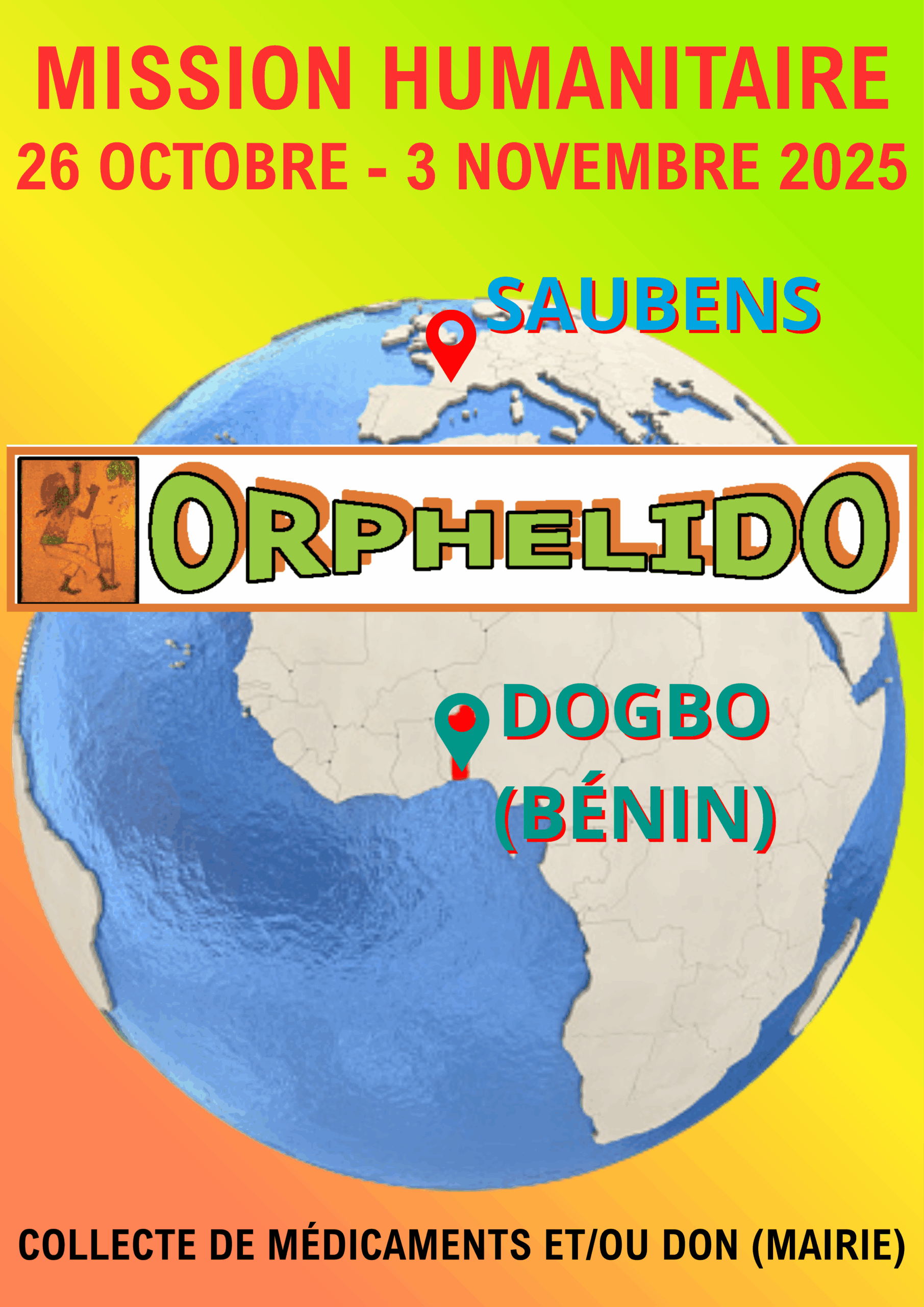 MISSION HUMANITAIRE au BÉNIN